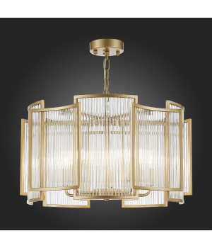 SL1234.203.05 Люстра подвесная ST-Luce Шампань/Прозрачный, Шампань E14 5*60W Cosenza-foto6