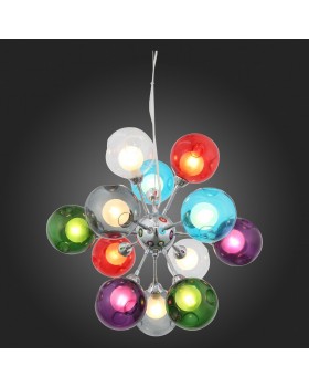 SL431.153.12 Люстра подвесная ST-Luce Хром/Разноцветный, Белый G9 12*5W DUALITA-foto4
