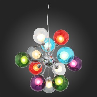 SL431.153.12 Люстра подвесная ST-Luce Хром/Разноцветный, Белый G9 12*5W DUALITA-foto4