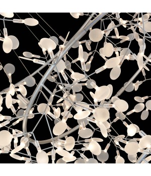 SL379.103.486 Люстра подвесная ST-Luce Серебристый/Белый LED 486*0,5W 3500K RAFINA-foto6