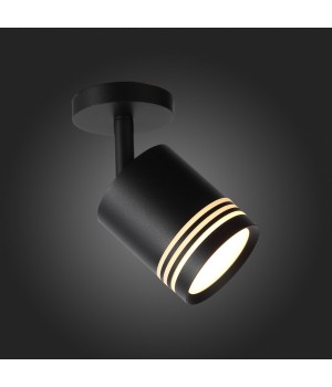 ST101.412.05 Светильник потолочный Черный LED 1*5W 3000K 390Lm Ra>80 120° D68xH140 170-240V CERIONE-foto7