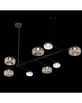SL6005.403.08 Светильник подвесной ST-Luce Черный/Дымчатый, Прозрачный LED 8*3W 3000K Vallo-foto11