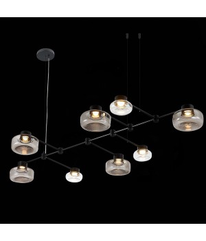 SL6005.403.08 Светильник подвесной ST-Luce Черный/Дымчатый, Прозрачный LED 8*3W 3000K Vallo-foto11