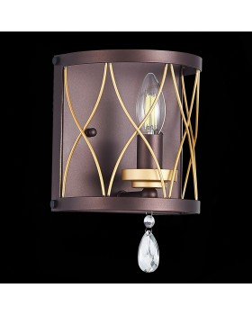 SL789.421.01 Бра ST-Luce Темный кофе, Золото/Темный кофе, Золото, Прозрачный E14 1*60W GRASSО-foto8