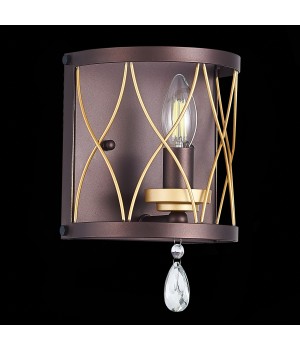 SL789.421.01 Бра ST-Luce Темный кофе, Золото/Темный кофе, Золото, Прозрачный E14 1*60W GRASSО-foto8