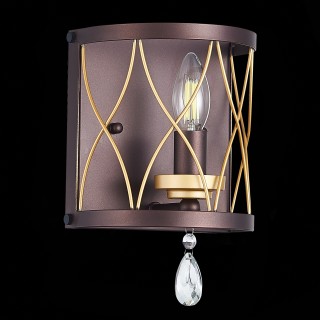 SL789.421.01 Бра ST-Luce Темный кофе, Золото/Темный кофе, Золото, Прозрачный E14 1*60W GRASSО-foto8