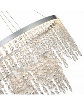 SL6201.103.55 Люстра подвесная ST-Luce Серебристый/Прозрачный LED 1*55W 3000K/4000K/6000K VEGA-foto3