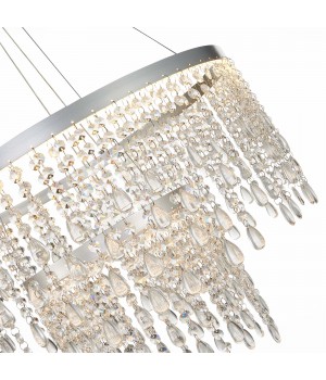 SL6201.103.55 Люстра подвесная ST-Luce Серебристый/Прозрачный LED 1*55W 3000K/4000K/6000K VEGA-foto3