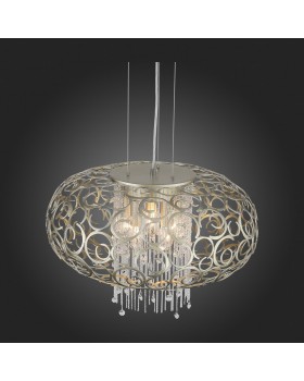 SL1101.203.05 Люстра подвесная ST-Luce Шампань/Шампань, Прозрачный E14 5*40W DOLCIMA-foto4