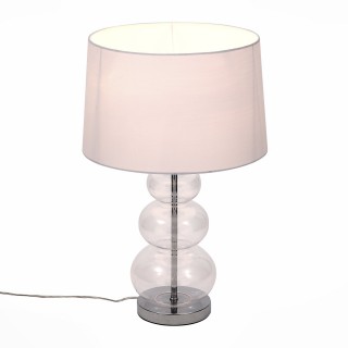 SL970.104.01 Прикроватная лампа ST-Luce Хром, Прозрачное стекло/Белый E27 1*60W (из 2-х коробок) AMPOLLA-foto2