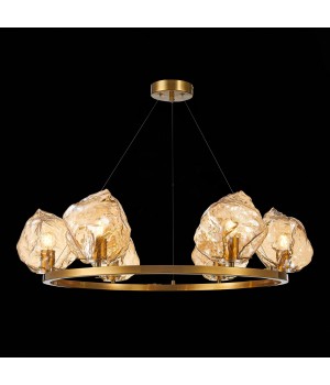 SL1175.303.06 Люстра подвесная ST-Luce латунь/янтарный E14 6*40W Portici-foto9