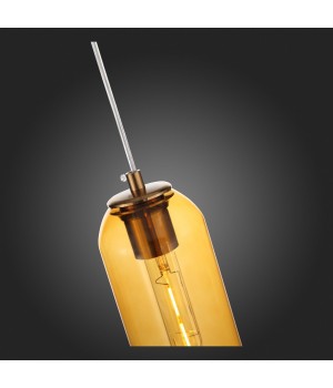 SL1145.393.01 Светильник подвесной ST-Luce Латунь/Янтарный E27 1*60W CALLANA-foto9