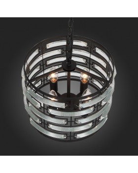 SL665.403.04 Люстра подвесная ST-Luce Черный/Черный, Прозрачный E14 4*40W CHIAREZZA-foto8