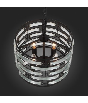 SL665.403.04 Люстра подвесная ST-Luce Черный/Черный, Прозрачный E14 4*40W CHIAREZZA-foto8