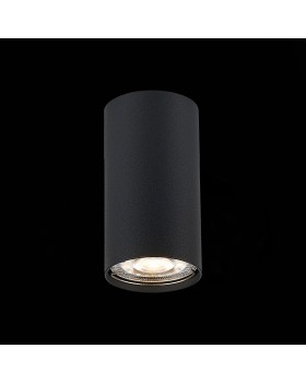 ST110.407.01 Светильник потолочный Мат. черный GU10 1*50W D54xH100 220V Без ламп SIMPLUS-foto3