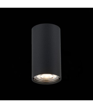 ST110.407.01 Светильник потолочный Мат. черный GU10 1*50W D54xH100 220V Без ламп SIMPLUS-foto3