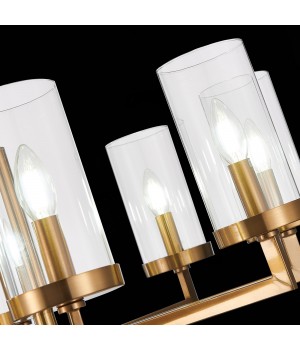 SL1171.303.08 Люстра подвесная ST-Luce Латунь/Прозрачный E14 8*40W MASINE-foto7