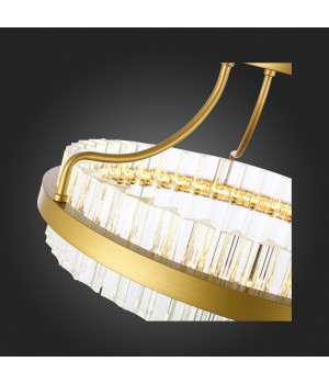 SL383.202.01 Светильник потолочный ST-Luce Матовое золото/Прозрачный LED 1*34W 3000K CHERIO-foto9