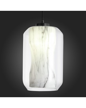 SL1169.103.01 Подвес ST-Luce Черный/Прозрачный, Белый E27 1*40W MARMO-foto9