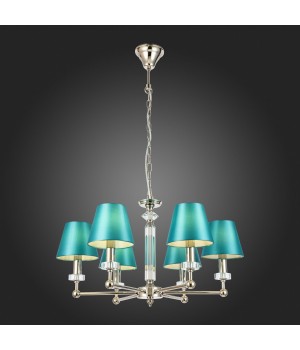 SL1755.173.06 Люстра подвесная ST-Luce Никель/Зеленый E14 6*40W VIORE-foto7