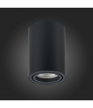 ST108.407.01 Светильник потолочный Мат. черный GU10 1*50W D70xH100 220V Без ламп TORUS-foto6