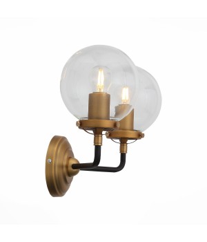 SL234.401.02 Бра ST-Luce Черный, Золото/Прозрачный E27 2*40W VARIETA-foto3