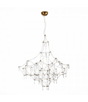 SL797.203.114 Люстра подвесная ST-Luce Золотистый, Шампань LED 114*0,45W 3000K GRAVETTA-foto2