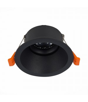 ST207.408.01 Св-к встр. Мат. черный GU10 1*50W D103xH52 220V Без ламп GROSI-foto2