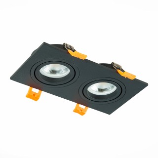 ST251.408.02 Св-к встр. Черный GU10 2*50W  IP20 L170xW92xH27 220V Без ламп ST251-foto2