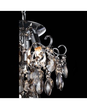 SL846.102.03 Люстра подвесная ST-Luce Темный хром/Тонированный черный E14 3*40W ORECCHINI-foto8