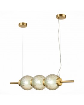 SL1155.313.03 Светильник подвесной ST-Luce Латунь/Коньячный E14 3*40W MARENA-foto11