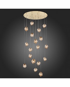 SL1175.303.18 Светильник подвесной ST-Luce латунь/янтарный E14 18*40W Portici-foto5