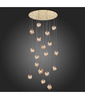 SL1175.303.18 Светильник подвесной ST-Luce латунь/янтарный E14 18*40W Portici-foto5