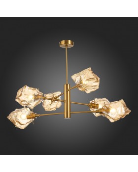 SL1175.302.06 Люстра потолочная ST-Luce латунь/янтарный E14 6*40W Portici-foto7