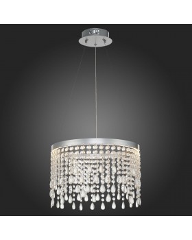 SL6201.103.24 Люстра подвесная ST-Luce Серебристый/Прозрачный LED 1*24W 3000K/4000K/6000K VEGA-foto5