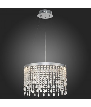 SL6201.103.24 Люстра подвесная ST-Luce Серебристый/Прозрачный LED 1*24W 3000K/4000K/6000K VEGA-foto5