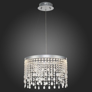 SL6201.103.24 Люстра подвесная ST-Luce Серебристый/Прозрачный LED 1*24W 3000K/4000K/6000K VEGA-foto5