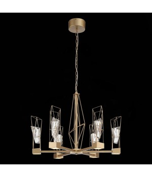 SL815.203.06 Люстра подвесная ST-Luce Матовое золото/Матовое золото, Прозрачный LED 6*8W 4000K PROGETTO-foto11