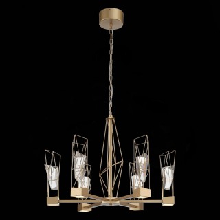 SL815.203.06 Люстра подвесная ST-Luce Матовое золото/Матовое золото, Прозрачный LED 6*8W 4000K PROGETTO-foto11