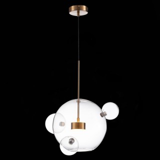 SL1133.203.01 Светильник подвесной ST-Luce Латунь/Прозрачный LED 1*14W 3000K BOPONE-foto4