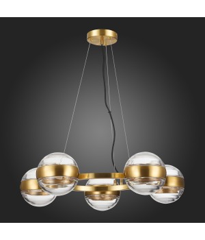 SL1156.303.05 Светильник подвесной ST-Luce Латунь/Прозрачный G9 5*5W BALA-foto8