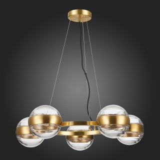 SL1156.303.05 Светильник подвесной ST-Luce Латунь/Прозрачный G9 5*5W BALA-foto8