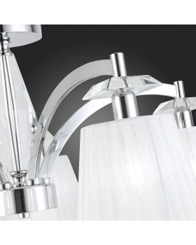 SL1756.102.05 Светильник потолочный ST-Luce Хром/Светло-серый E14 5*40W BELLO-foto12