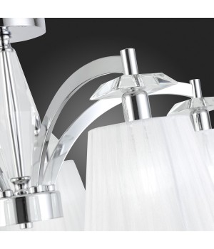 SL1756.102.05 Светильник потолочный ST-Luce Хром/Светло-серый E14 5*40W BELLO-foto12