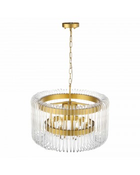 SL1228.203.06 Люстра подвесная ST-Luce Золотистый/Прозрачный E14 6*40W GROSSETO-foto5