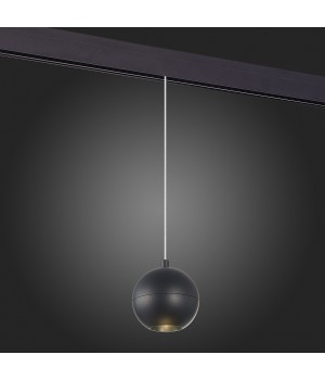 ST354.433.12 Магнитный трековый светильник подвесной Черный LED 1*12W 3000K 750Lm Ra>80 36° IP20 D100xH92 48V BOLE-foto5