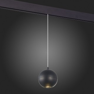 ST354.433.12 Магнитный трековый светильник подвесной Черный LED 1*12W 3000K 750Lm Ra>80 36° IP20 D100xH92 48V BOLE-foto5