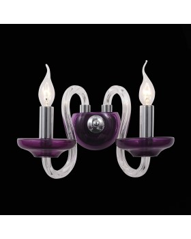 SL757.801.02 Бра ST-Luce Хром, Пурпурный/Пурпурный E14 2*40W NINFA-foto2