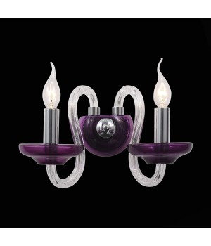 SL757.801.02 Бра ST-Luce Хром, Пурпурный/Пурпурный E14 2*40W NINFA-foto2