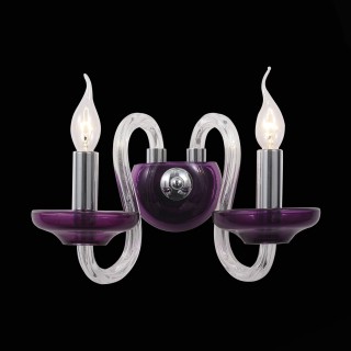 SL757.801.02 Бра ST-Luce Хром, Пурпурный/Пурпурный E14 2*40W NINFA-foto2